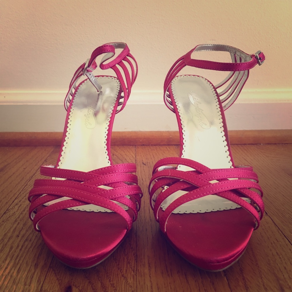 Pink Strappy heel